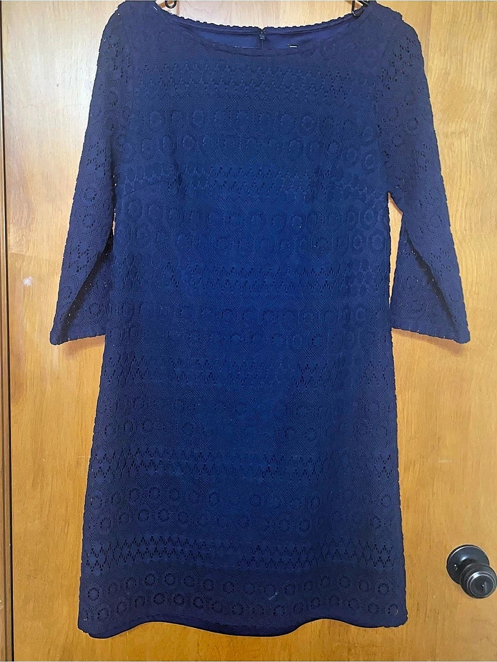 Jessica Howard Geometric Mini Dress in Blue Like New